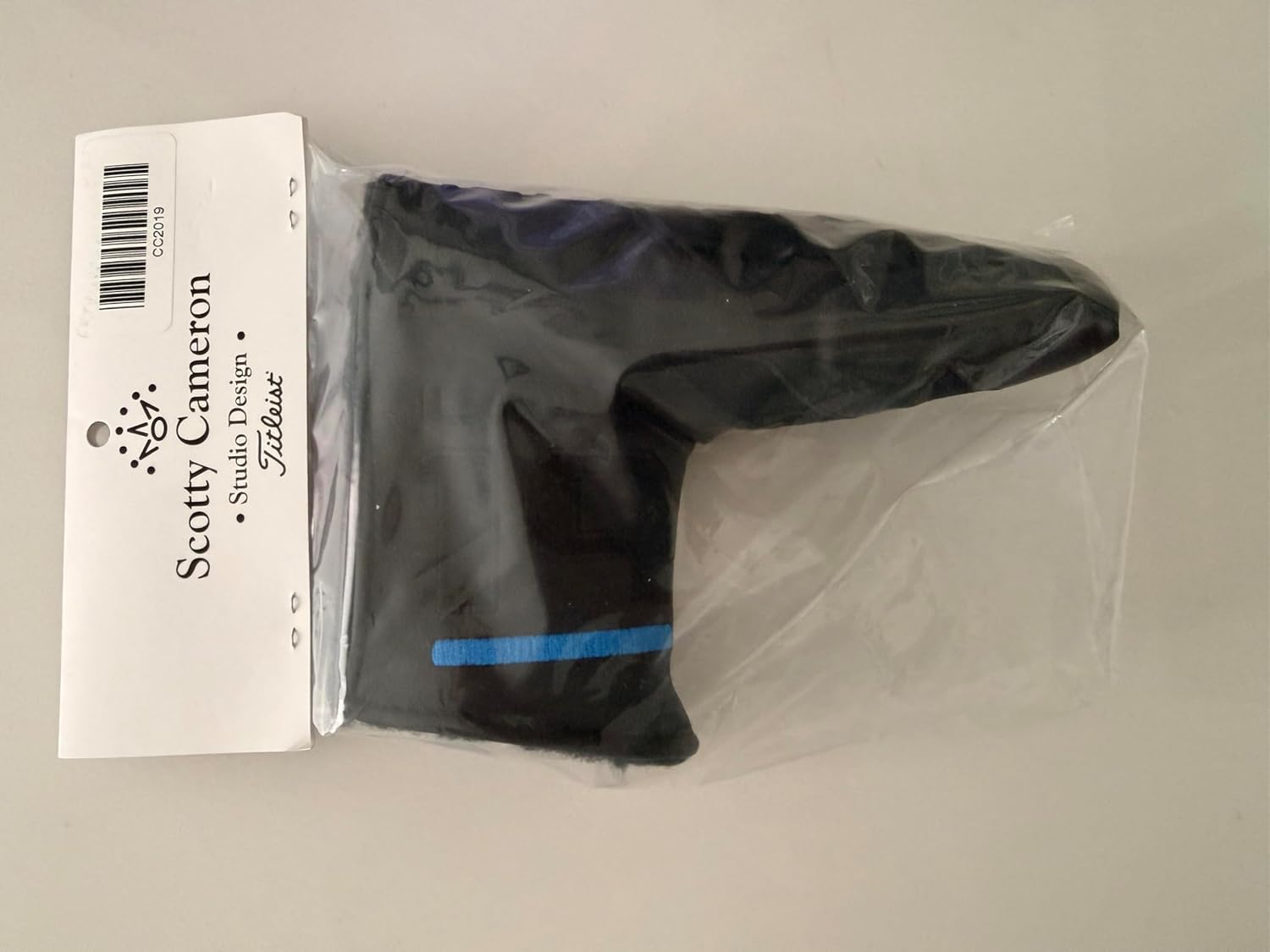 New SCOTTY CAMERON 2019 Club Cameron Blade Leather Headcover - 100% Authentic (Cover ONLY), Black/Blue