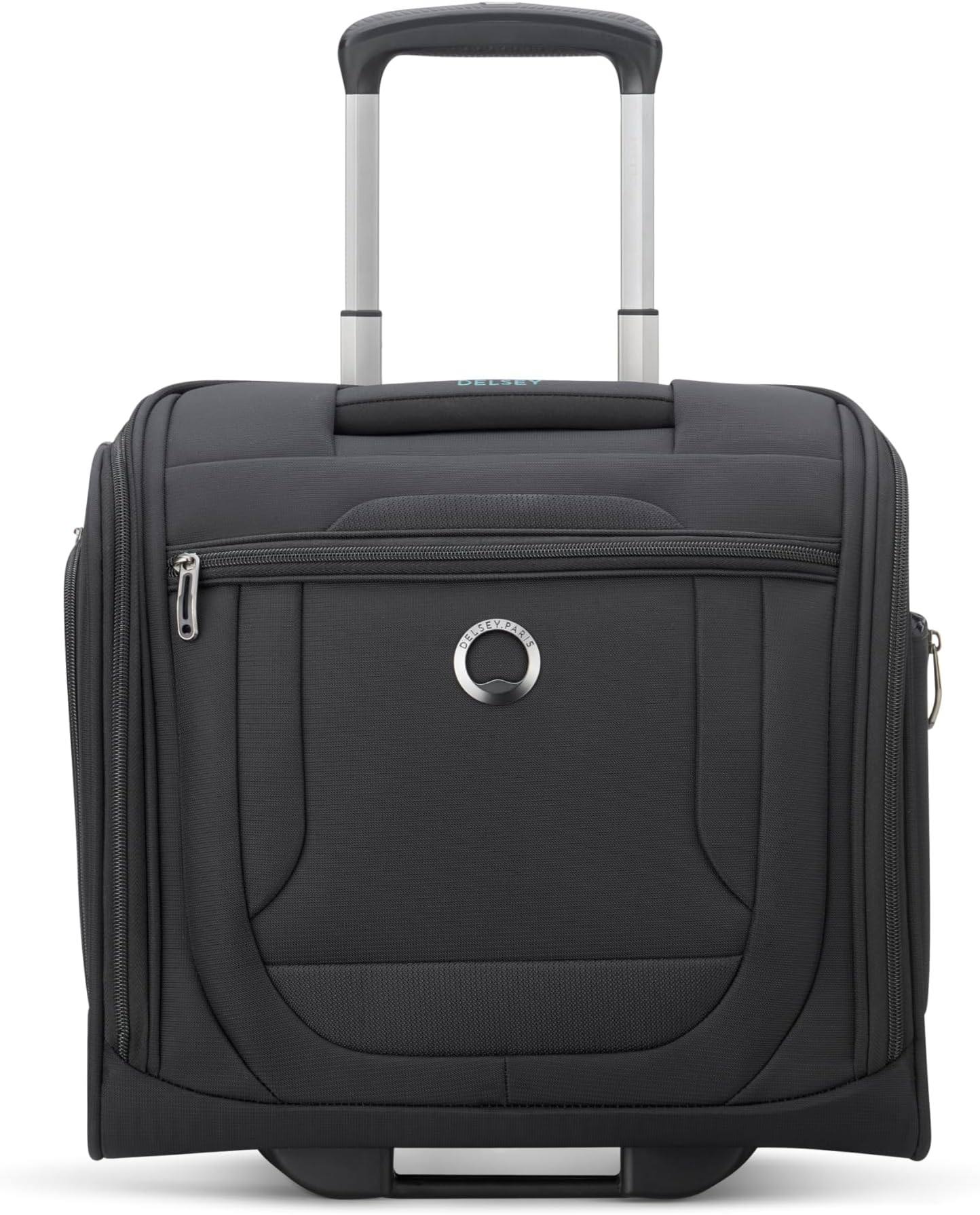 DELSEY PARIS Helium DLX Softside Luggage Underseater with 2 Wheels, Black, Carry on 16 Inch, Helium Dlx Softside Luggage Underseater with 2 Wheels, Black