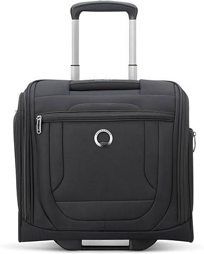 DELSEY PARIS Helium DLX Softside - Maleta para debajo del asiento con 2 ruedas, Negro, Helium DLX Softside Equipaje Under-seater con 2 ruedas