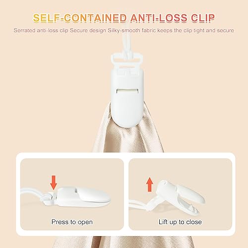 Miniatura 3 de Clip de silicona para chupete con bonito diseño de una pieza, clip de chupete suave y flexible, chupetes de bebé de viaje adecuados para bebés