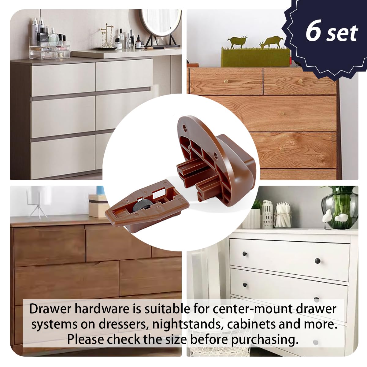 Snapklik.com : 6Set Drawer Slides For Kenlin Rite-Trak II Replacement ...