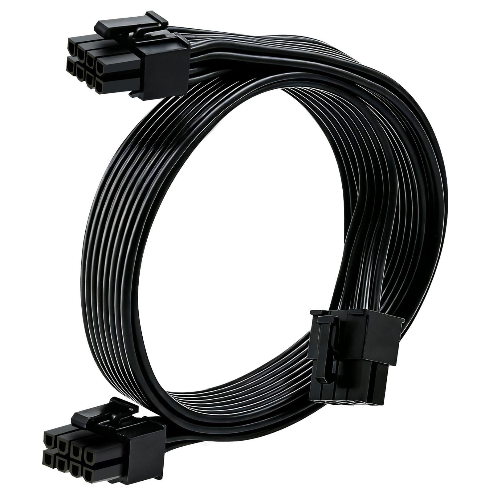 COMeap PCIe Cable for Corsair, ATX CPU 8 Pin Male to Dual PCIe 8 Pin (6+2) Male Power Cable for Corsair Thermaltake ARESGAME Power Supply 25-inch(63cm)