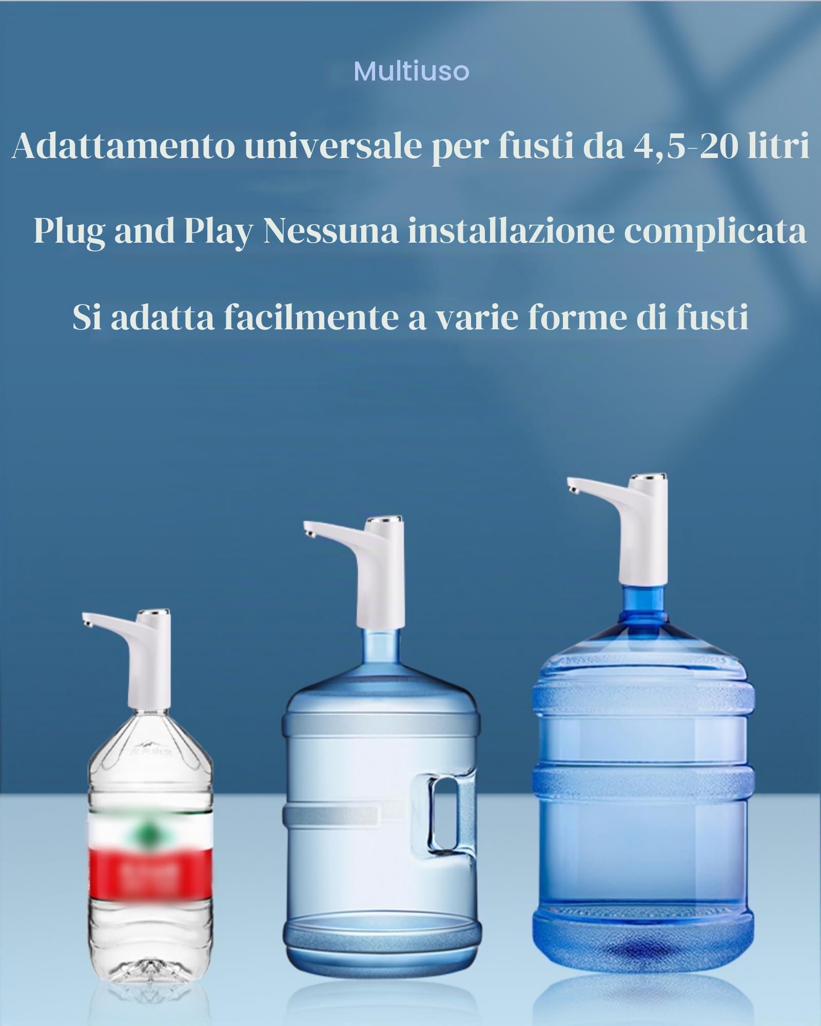 Topyond Pompa Elettrica per Acqua, Distributore d'Acqua Senza Fili Intelligente, Pompa per Acqua Potabile Automatica, Mini Distributore per Camera da Letto, per Bambini e Uso al Letto