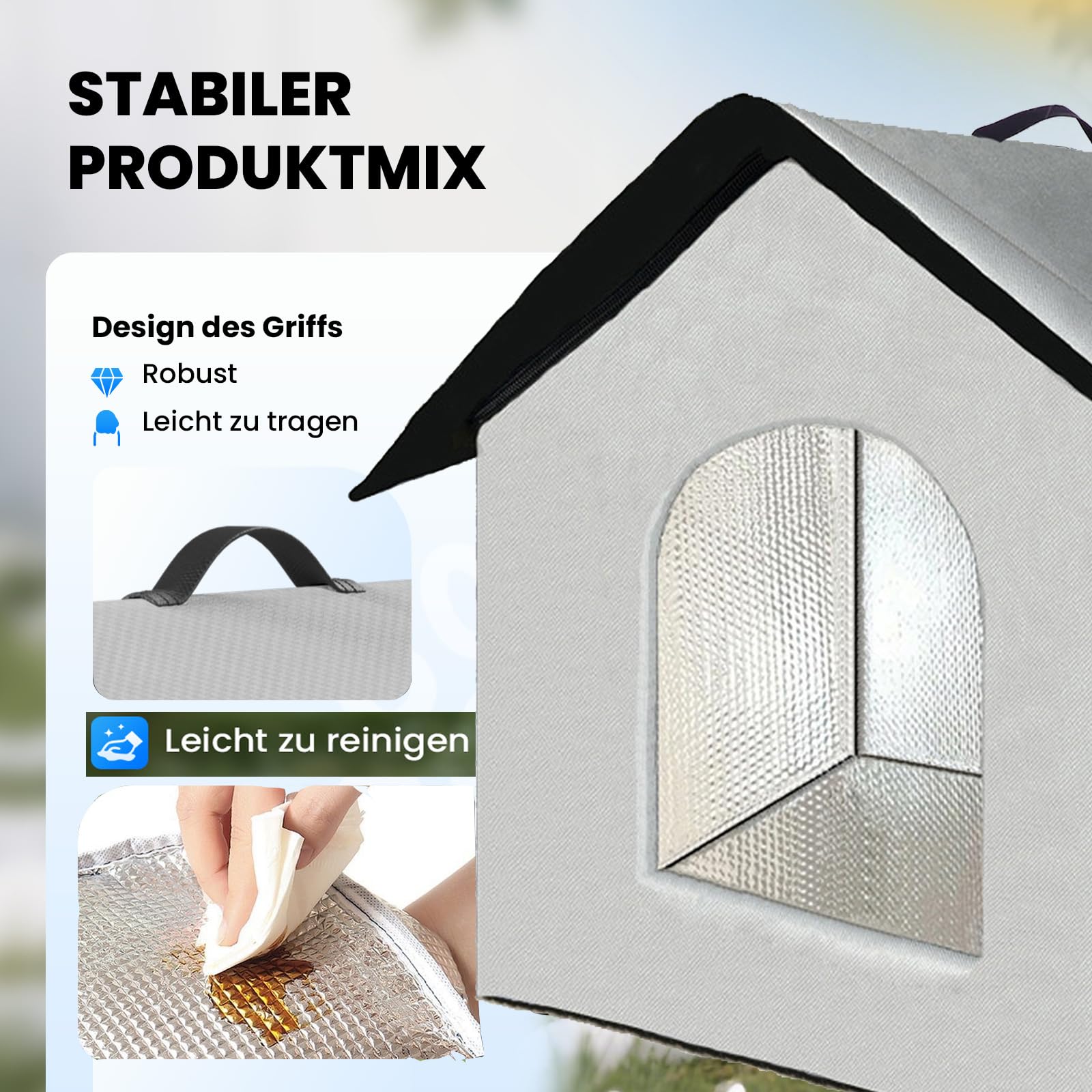 Outdoor Cat House, Cat Cave for Outdoors Outdoor Cat House Winter-Proof Waterproof - Image 2