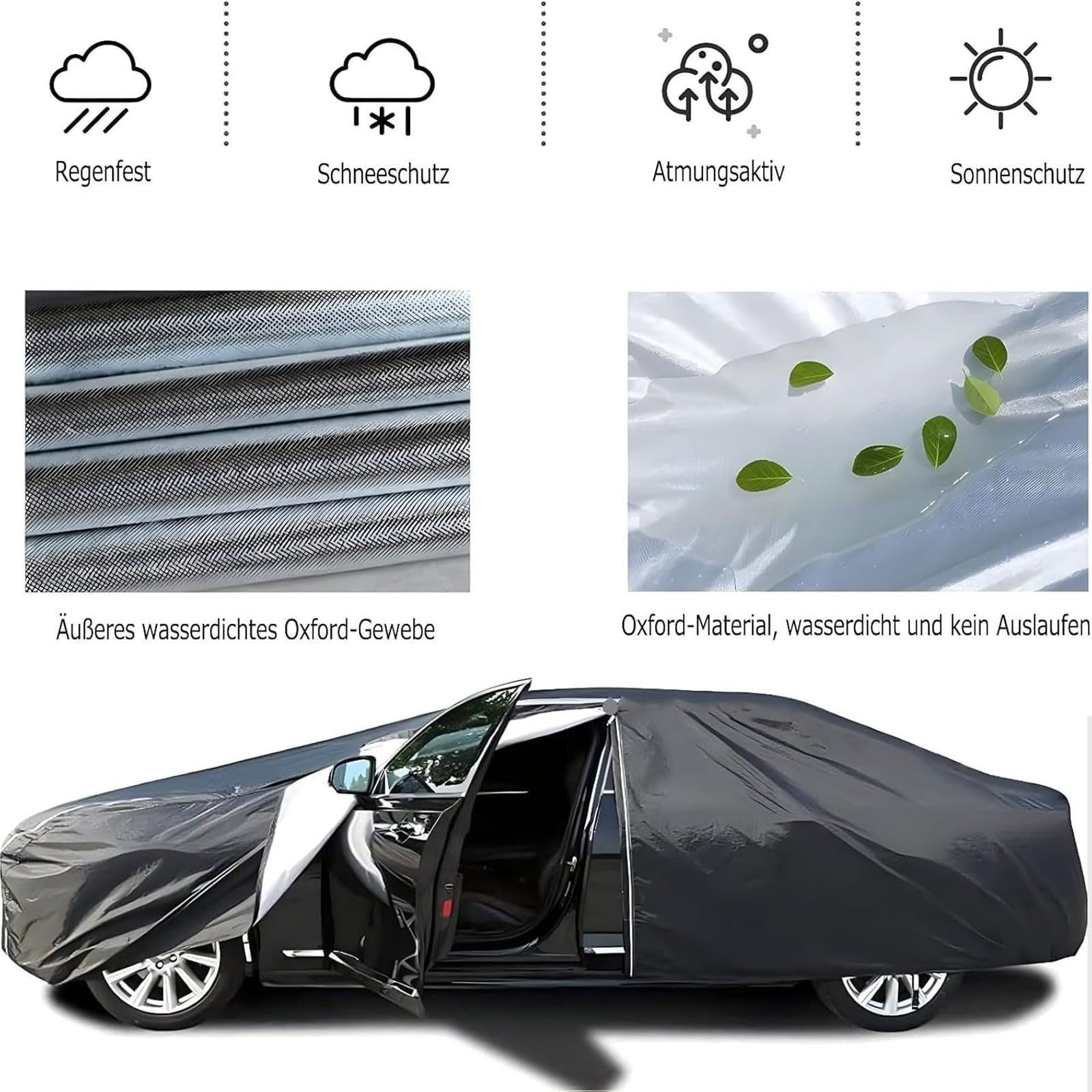 Autoabdeckung für V-W Karmann GHIA Auto Abdeckplane Vollgarage Outdoor Auto Abdeckplane Autoabdeckung Winter Wasserdicht Regen Sonne Staub UV Schutz