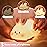 Attivolife Cute Bunny Nursery Light, Easter Rabbit Squishy Silicone Touch Night Lamp Rechargeable, Kawaii Animal Toddler Room Decor Table Lamp, Child Girl Women Birthday Gift