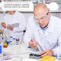 Vista 3 de 50 pares de gafas de seguridad antivaho protectoras de seguridad antiarañazos, protección ocular, lentes transparentes, gafas de cebolla, gafas