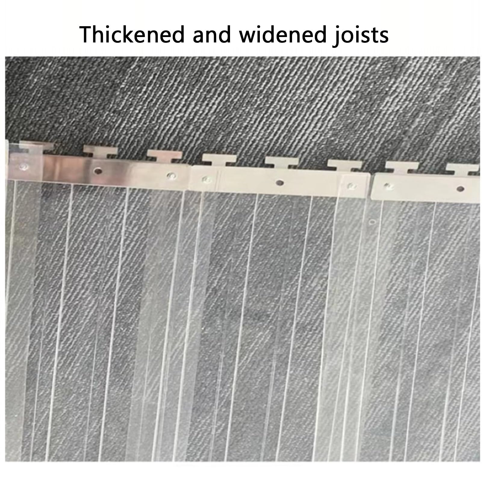 Rideau à Lamelles Verticales Rideaux Lanières PVC Isolation Thermique Air Curtain Entrepôts Chambres Froides(56.7" W x 82.7" L/144x210cm)