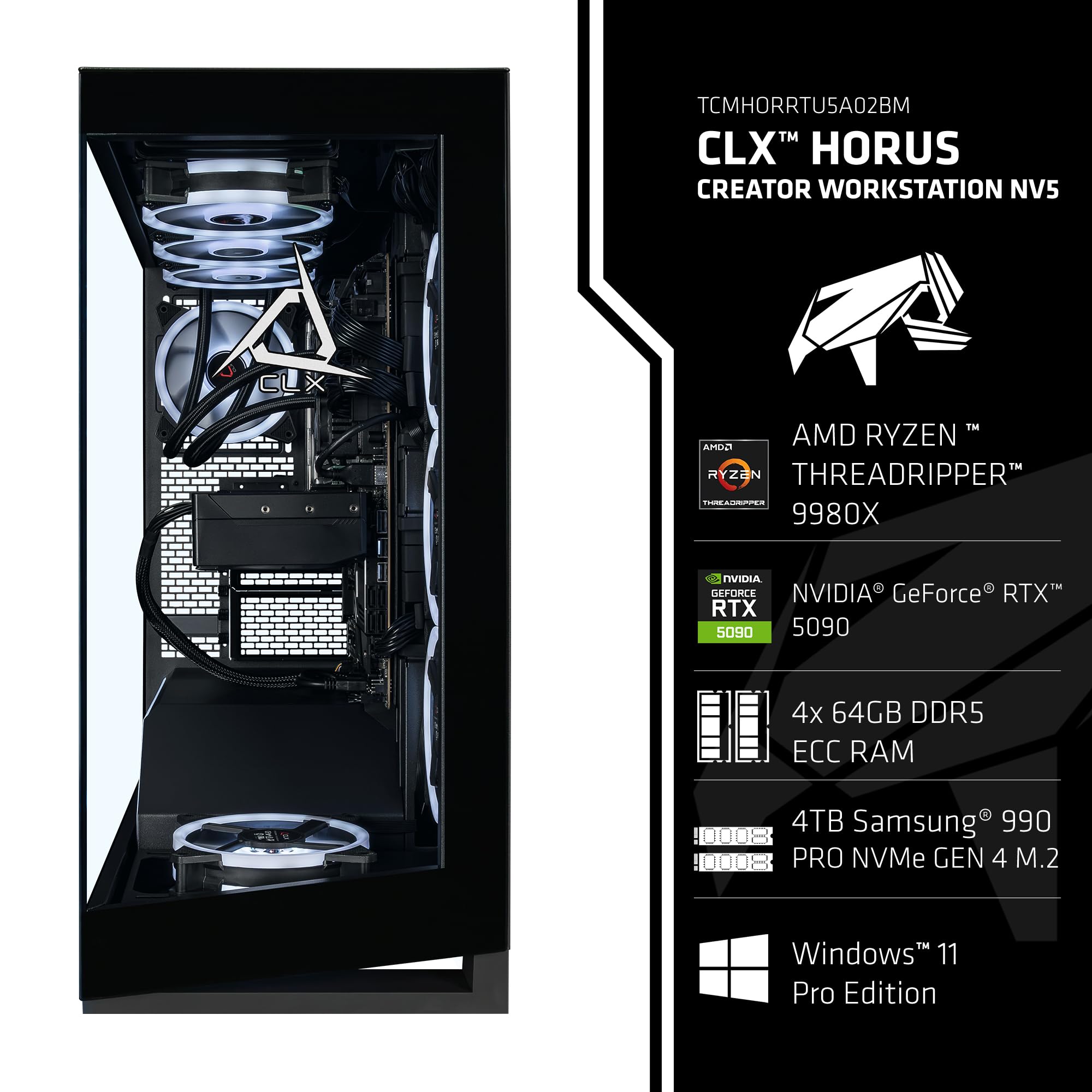 Amazon.com: CLX Horus Creator Workstation - AMD Ryzen Threadripper