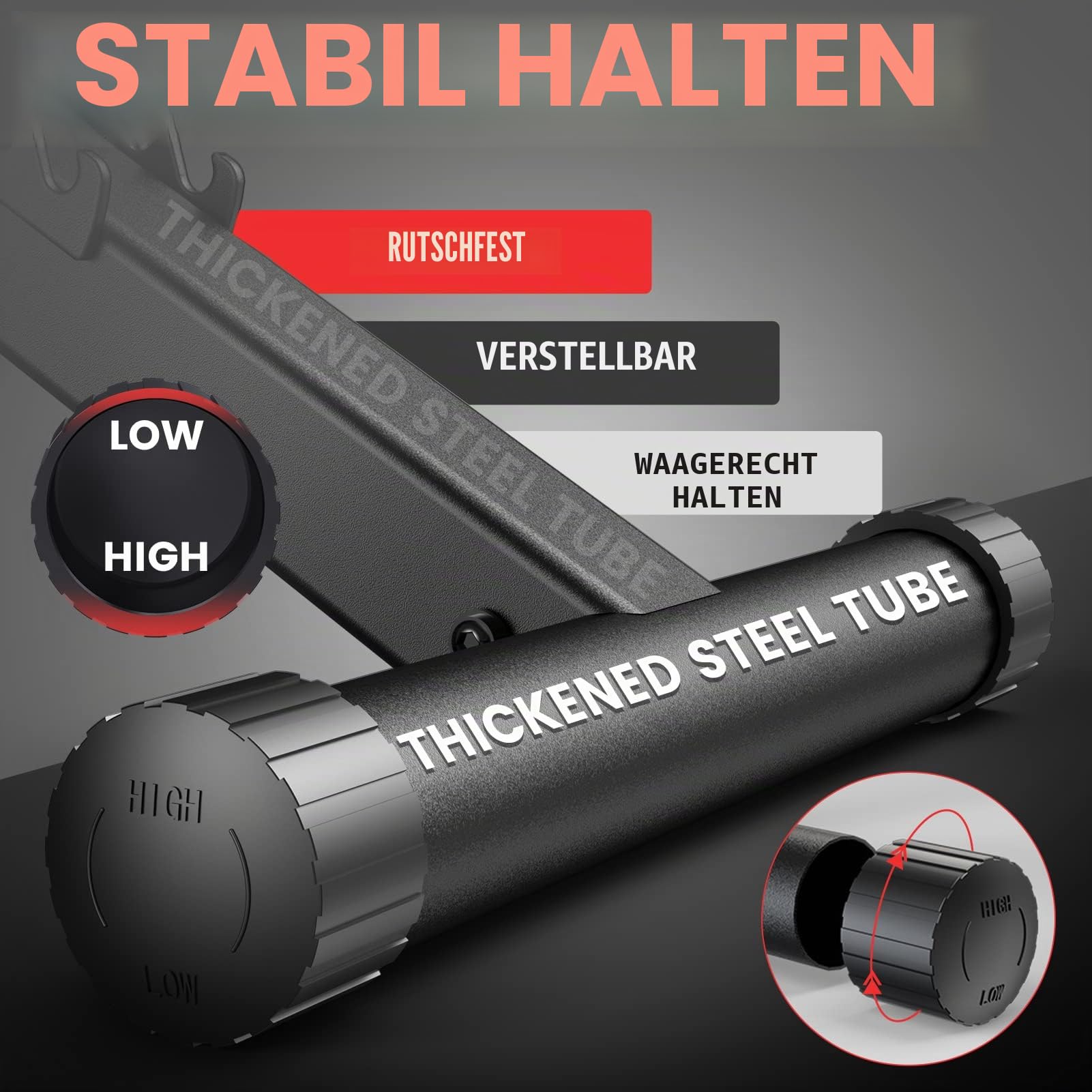 PASYOU Hantelbank Klappbar Verstellbar, Multifunktions Trainingsbank Schrägbank für Ganzkörper-workout，10 in 1 Fitnessbank für zu Hause oder im Fitnessstudio, 230kg Gewichtskapazität PA300