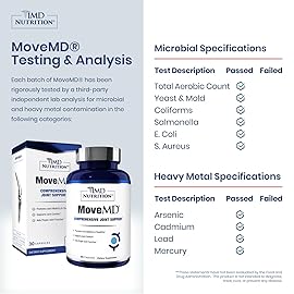 1MD Nutrition MoveMD - Joint Health Supplement - Doctor Formulated | with Collagen, Astaxanthin, and More | 30 Capsules (2-Pack)