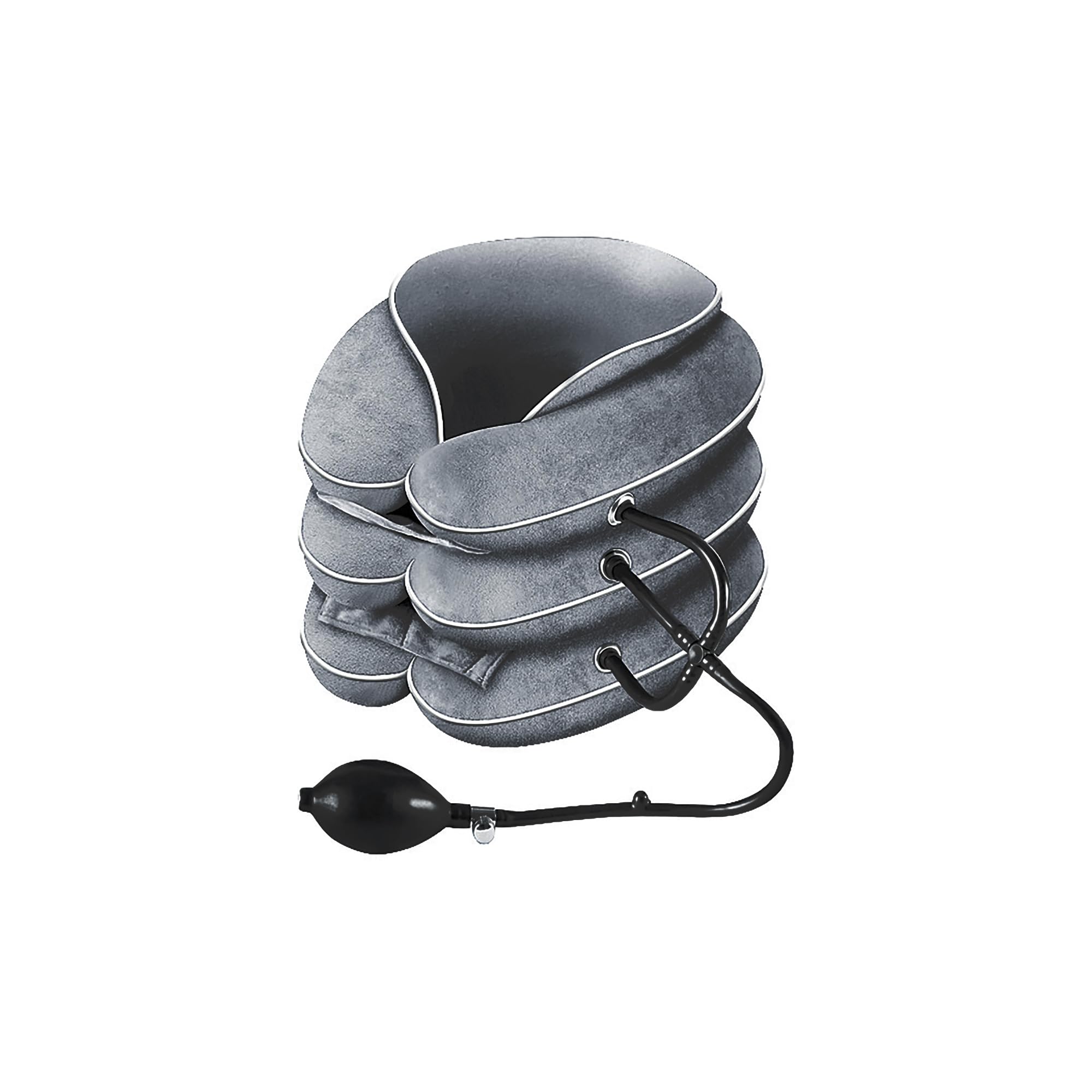 Byroncare Neck Stretcher, Cervical Traction Device and Neck Braces for Neck Pain Relief, Neck Traction Device & Cervicorrect Neck Brace Inflatable for Home Use (Dark Gray)