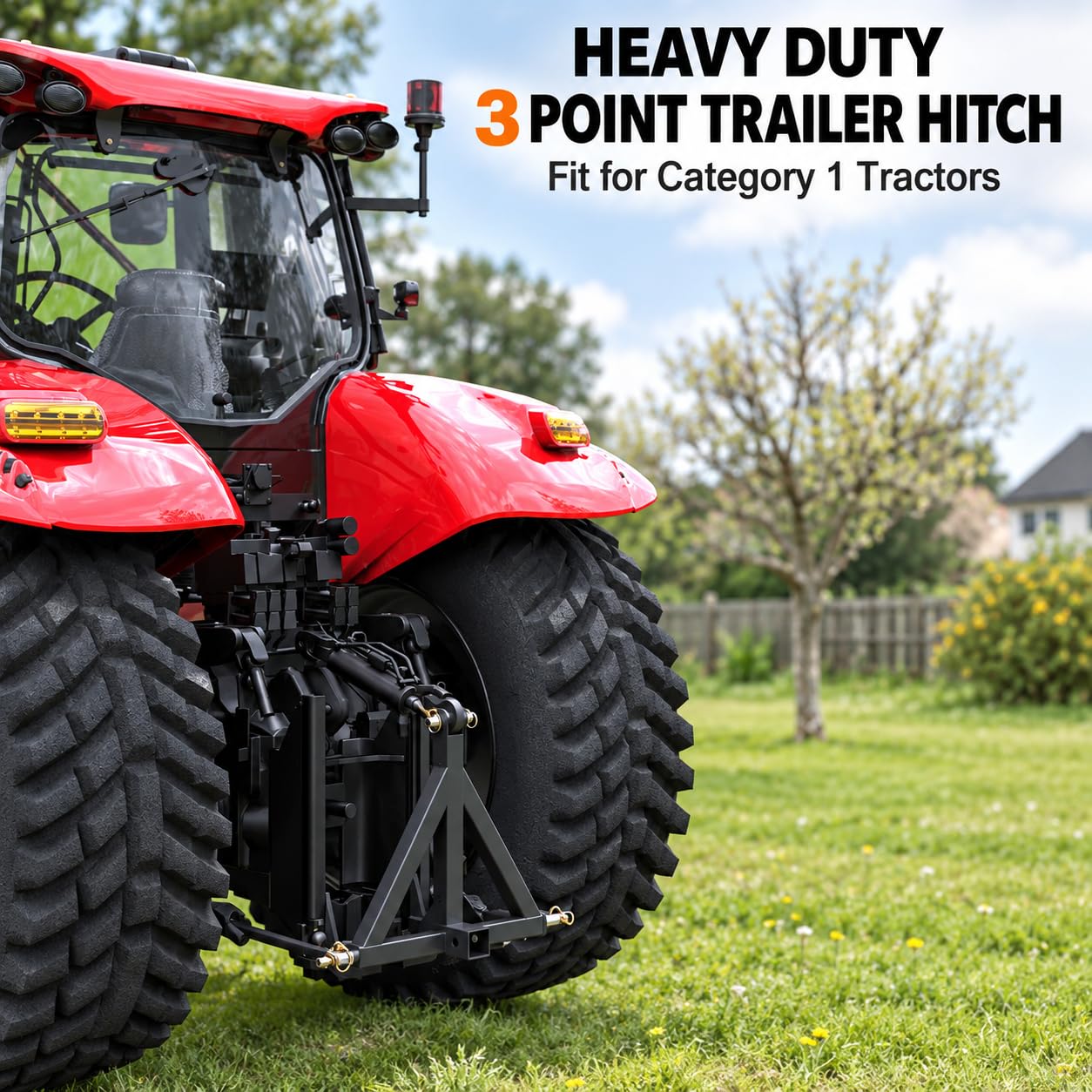 Attelage 3 Points avec Récepteur 5 cm pour Tracteur