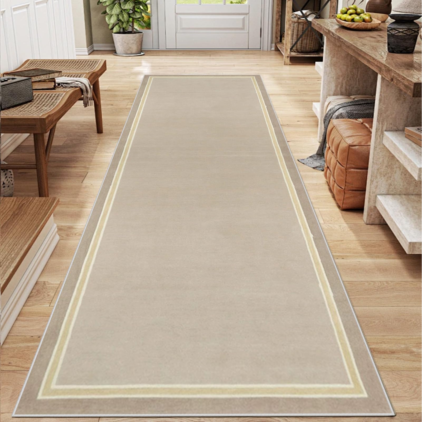 Hallway Runner Rug Non Slip 50 x 320 cm Long Hall Runner Kitchen Rug Washable Heavy duty Corridor Rugs Absorbent Short Pile Narrow Carpet Runner for Entryway Sink Hallways Dining Areas Carpets โ image 1