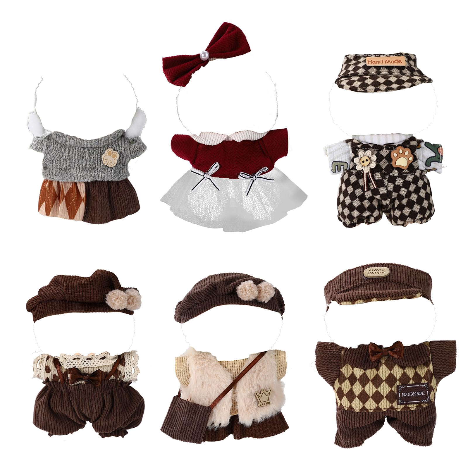 Sinbana 12pcs Doll Clothes Set