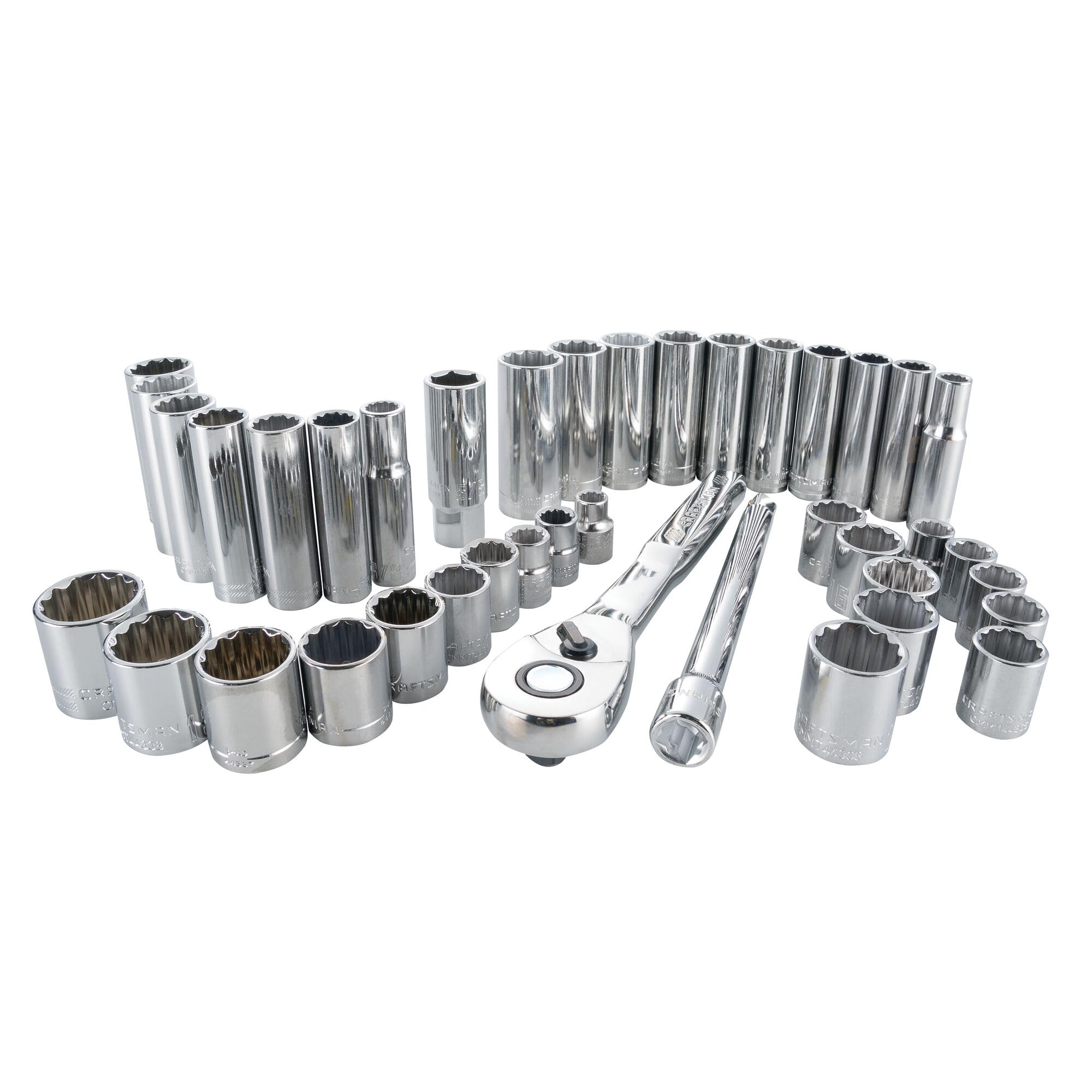 CRAFTSMAN Mechanics Tool Set, SAE/Metric, 3/8-Inch Drive, 40