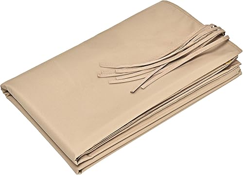 Tangkula Toldo universal de repuesto para pérgola de 17 x 7 pies, cubierta para exteriores con 6 ojales de cobre y 4 correas, funda de repuesto de