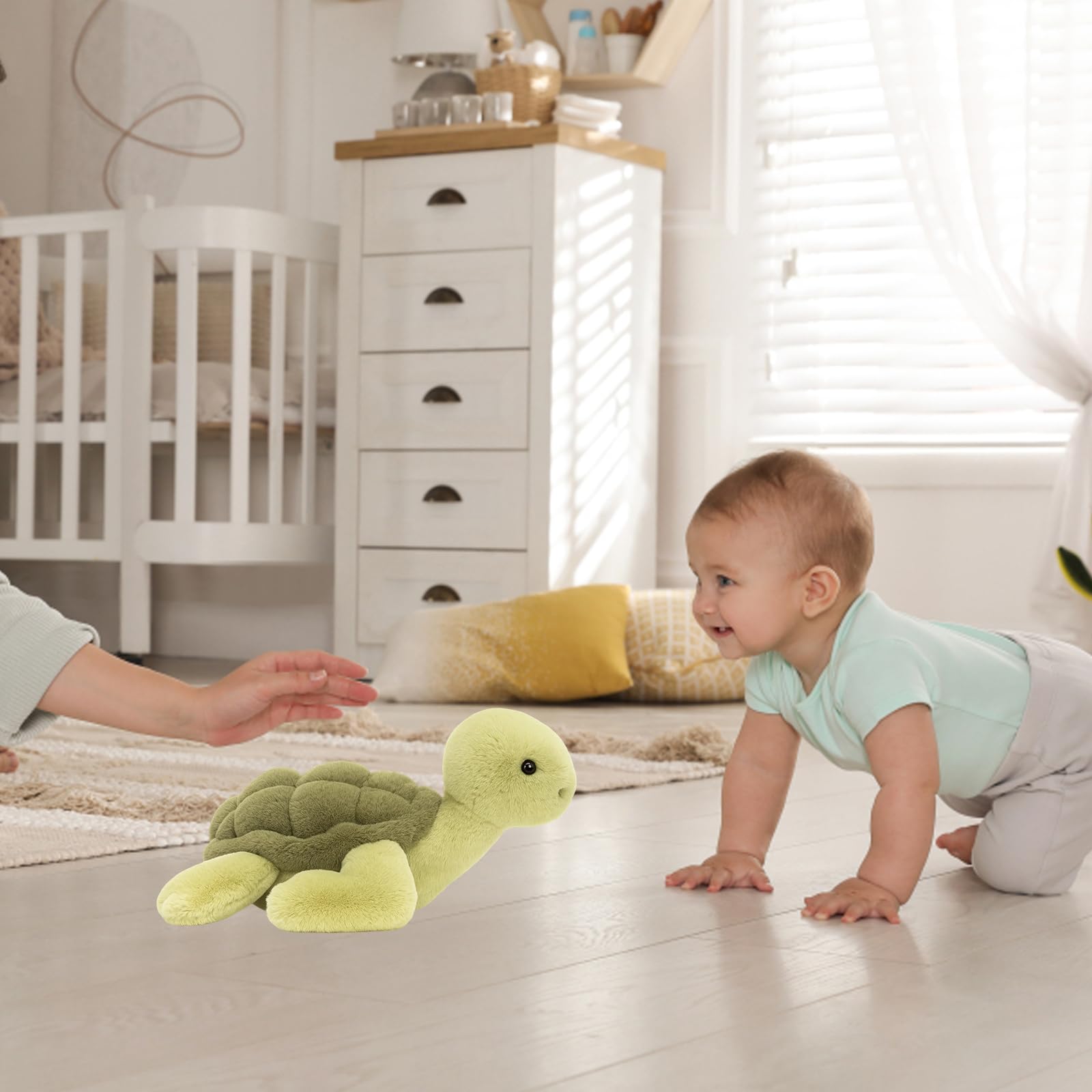 Turtle Teddy, Weighted Teddy for Adults Soft Plush Toy for Children Stress Relief Companion - Image 4