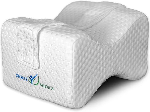 Almohada de rodilla desarrollada por médicos para personas que duermen de lado, manual electrónico incluido, almohada de espuma viscoelástica para