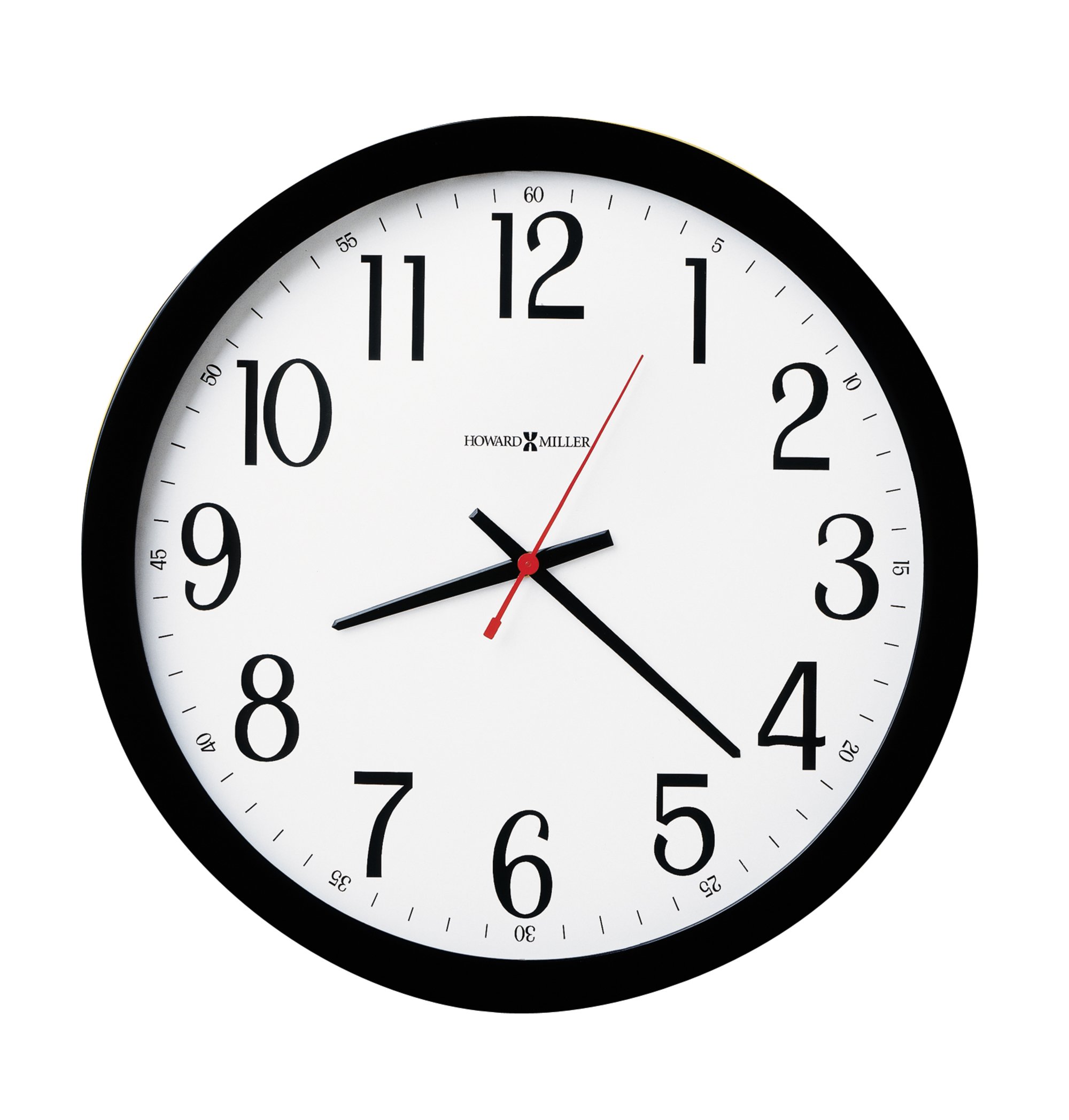 Howard MillerWall Clock, Black, 0