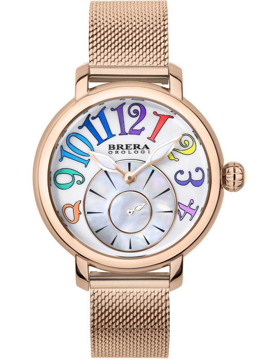 Woman's Watch Analogue Quartz Rose Gold Case Milano Mesh Rose Gold Bracelet mod. Valentina Modern Brvamo3802-Rg-Mil