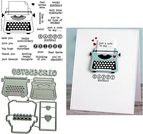 Juegos de sellos y troqueles transparentes para impresora para hacer tarjetas, plantillas de corte de metal para álbumes de recortes, álbum de