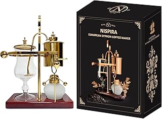Nispira Belgian Belgium Royal Family Balance Syphon Siphon Coffee Maker Vacuum Brewing System | Vintage Classic Retro Luxu...