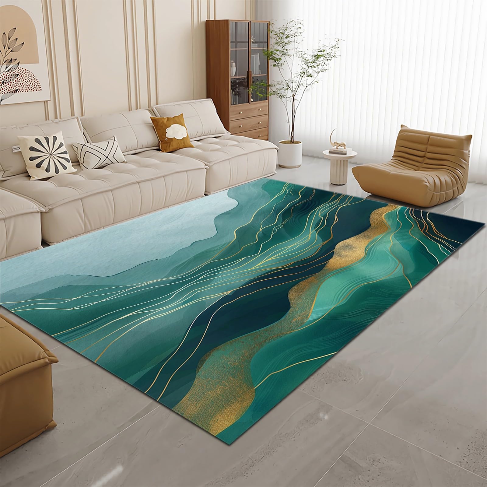 Amazon.com: 3 x 5 ft Washable Area Rugs for Living Room, Soft