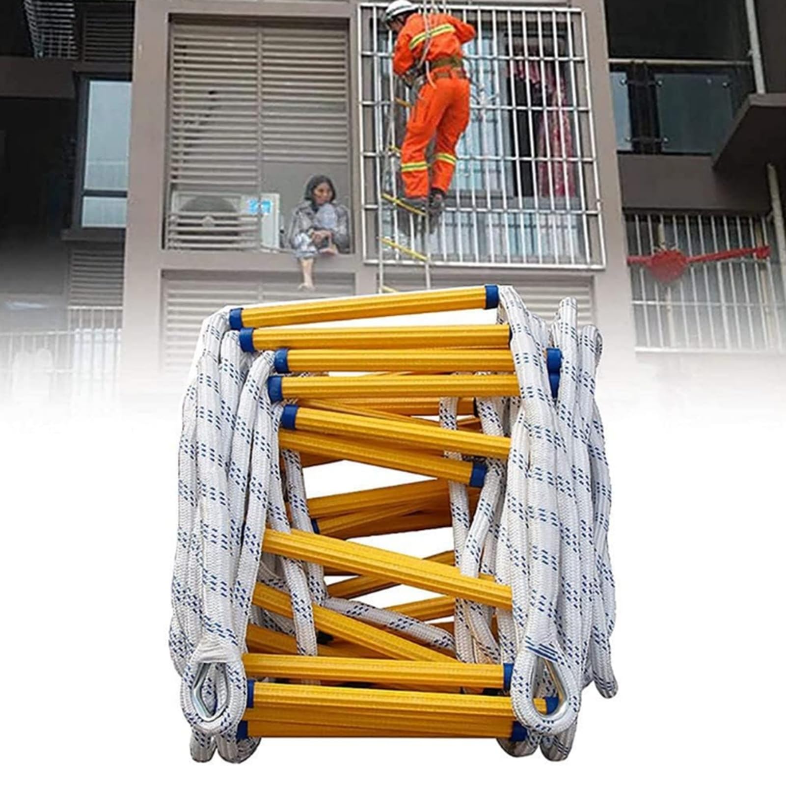 Rope Ladder Fire Escape Windows And Balconies Quick Use In The(98FT/30M)