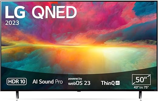 LG 50QNED756RA 127 cm (50 Zoll) 4K QNED MiniLED TV (Active HDR, 60 Hz, Smart TV) [Modelljahr 2023]