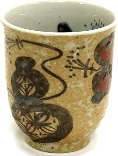 無病息災を願う 湯のみ 六瓢(むびょう) 大