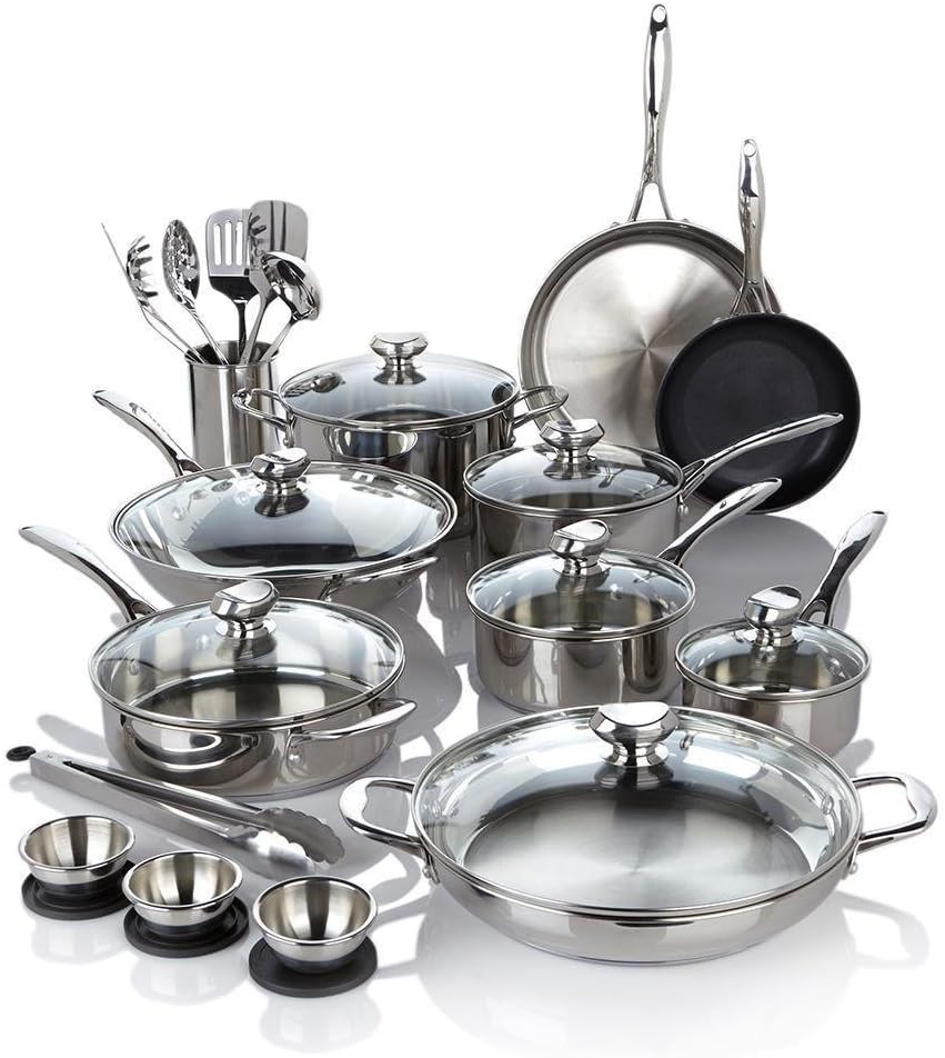NEW REboxed Wolfgang Puck Bistro Elite 27-piece Stainless Steel Cookware Set