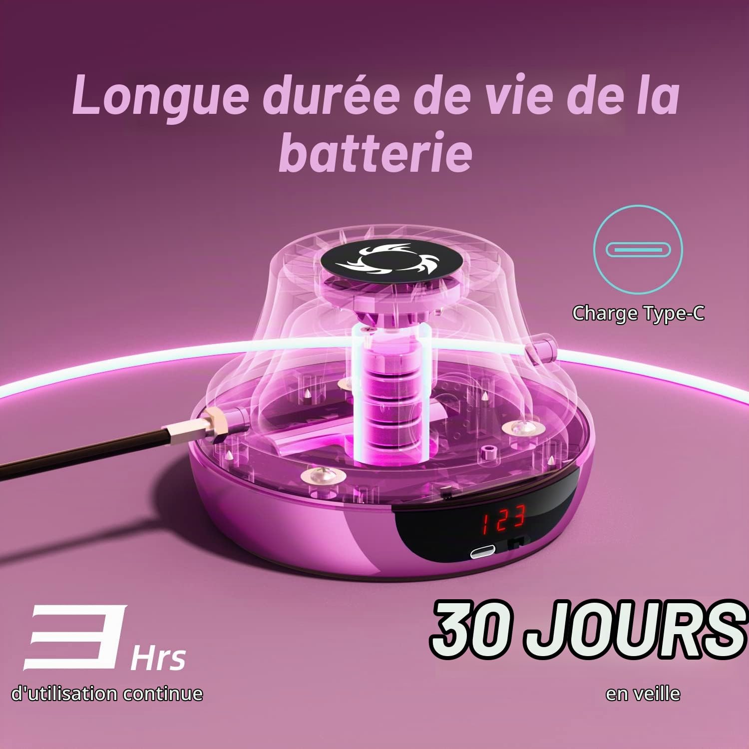 LEJIEYIN Corde à Sauter Rechargeable Corde à Sauter Entraînement avec Multi Utilisateurs ensemble Réglable 1-10 Niveau de Vitesse avec Télécommande Machine à Sauter Compteur