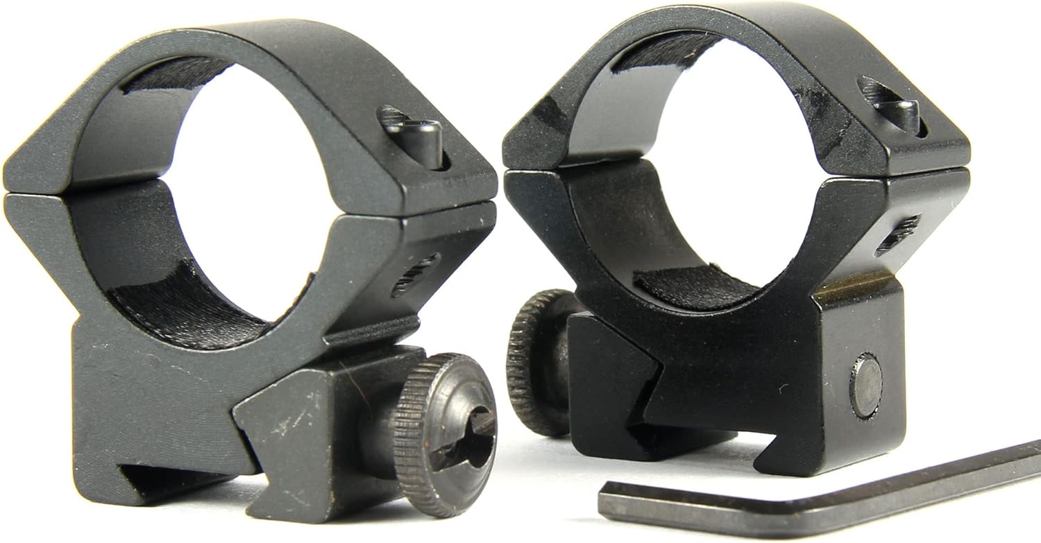 TACFUN 1 Pair 1 inch Ring Low Profile Scope Rings - 3/8" Dovetail Mount : Sports & Outdoors