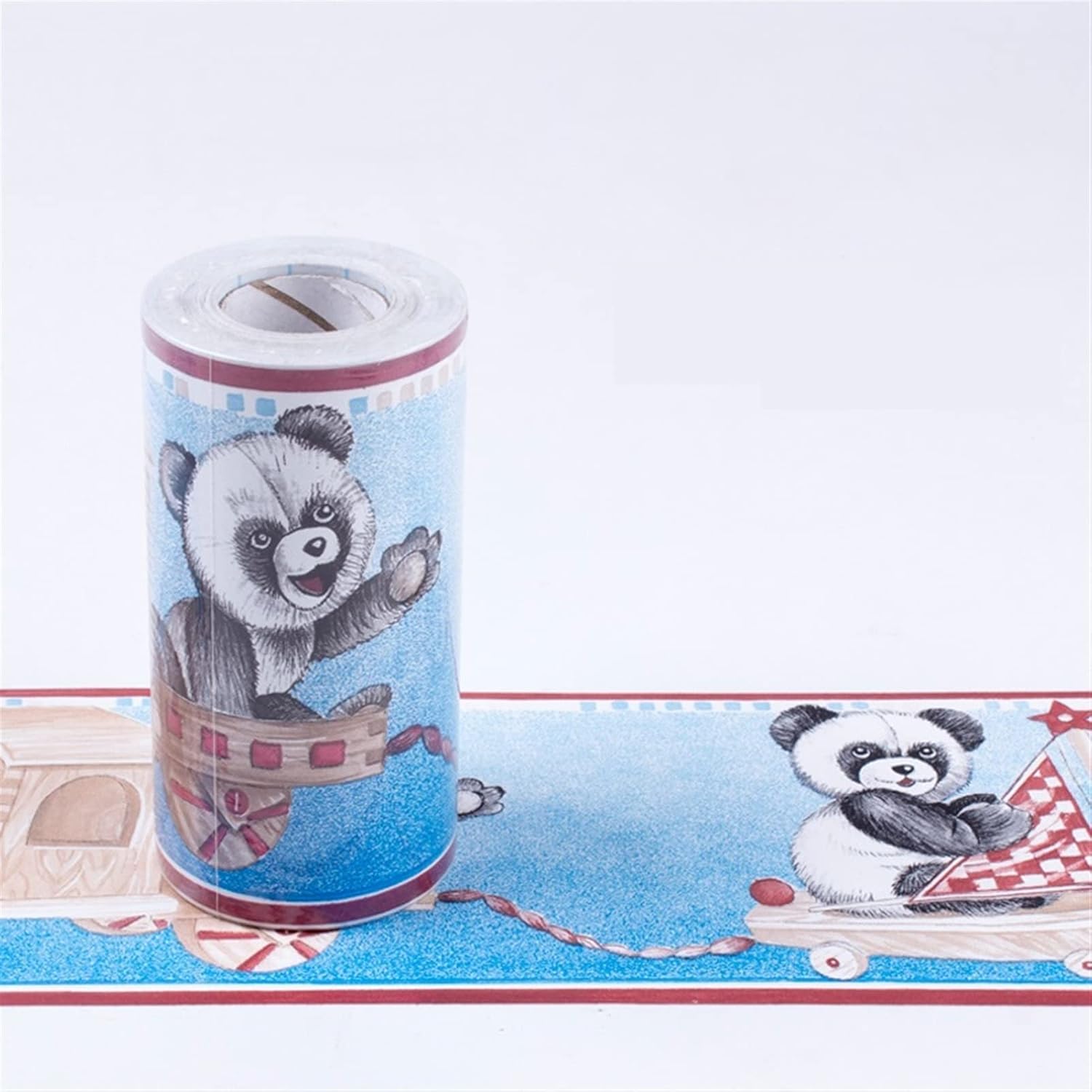 Wallpaper Borders self Adhesive， 10M Waist Lines Wallpaper Bathroom Self Adhesive Skirting Line Decor Baseboard Corridor Floor Borders Sticker(31)