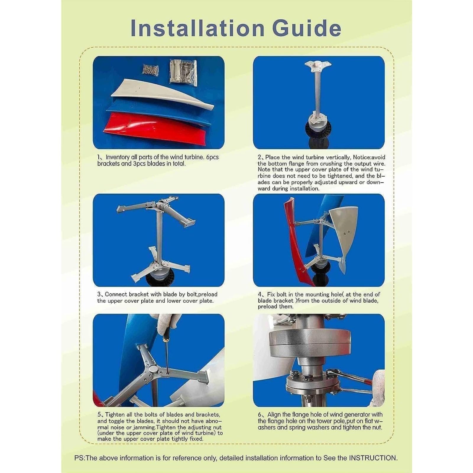 5000W Garten Vertikale Windturbinen Generator Kit, 12V/24V/48V/220V kleine dreiphasige AC Vertikale Windturbine mit MPPT Controller für Home Energy Supplementation