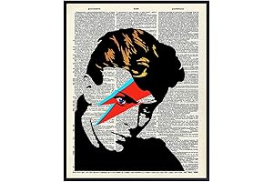 Enhance Your Home Décor: David Bowie Unframed Dictionary Wall Art Print