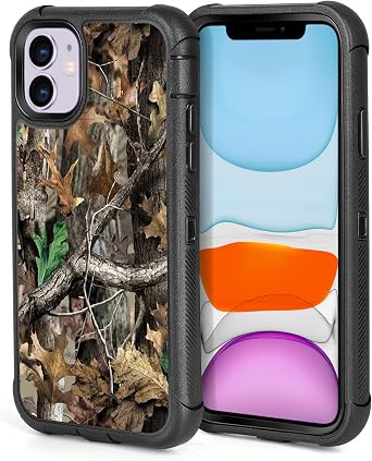 for iPhone 12 Case iPhone 12 Pro Case Camo Leaf