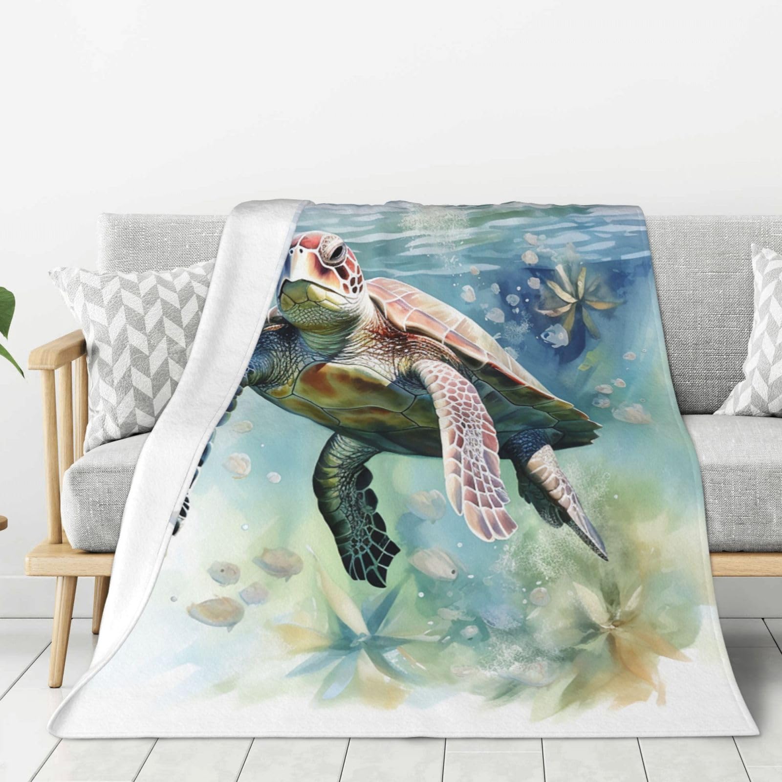 Couverture en peluche de flanelle supérieure jeté de canapé confortable