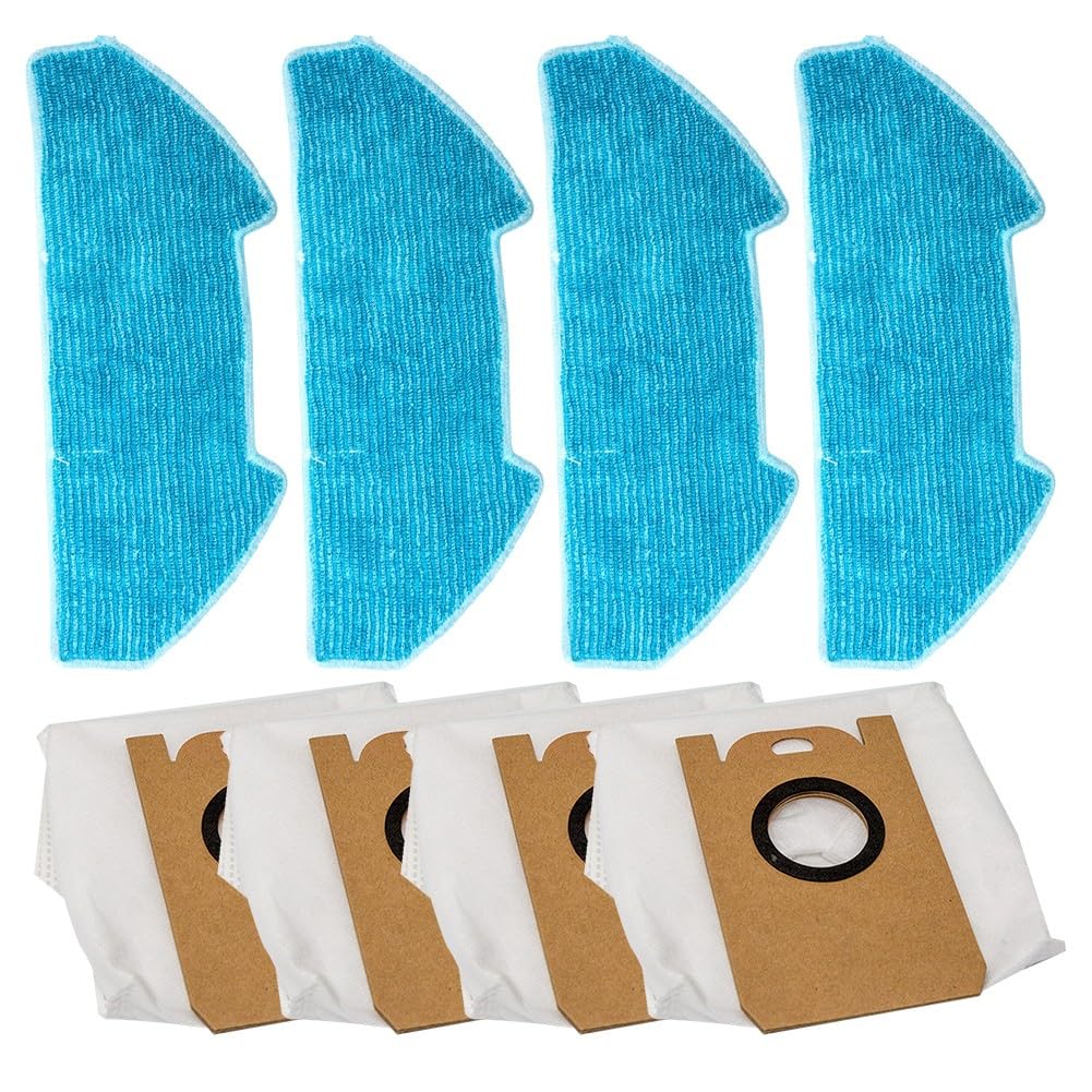 Chiffons robot aspirateur Redkey R10 et sacs de rechange durables pour sol propre