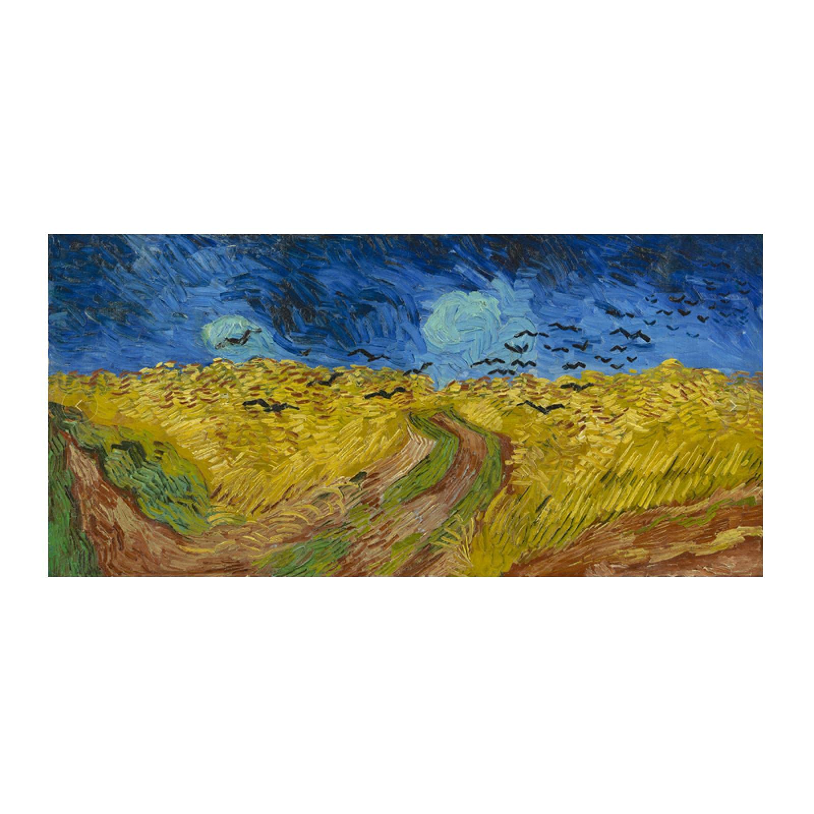 Pintura artística Pintura Campo de trigo Pintura en lienzo Impresión de carteles e impresiones Decoración de la pared del hogar Pintura 52x105cm (20x41in) Marco interior