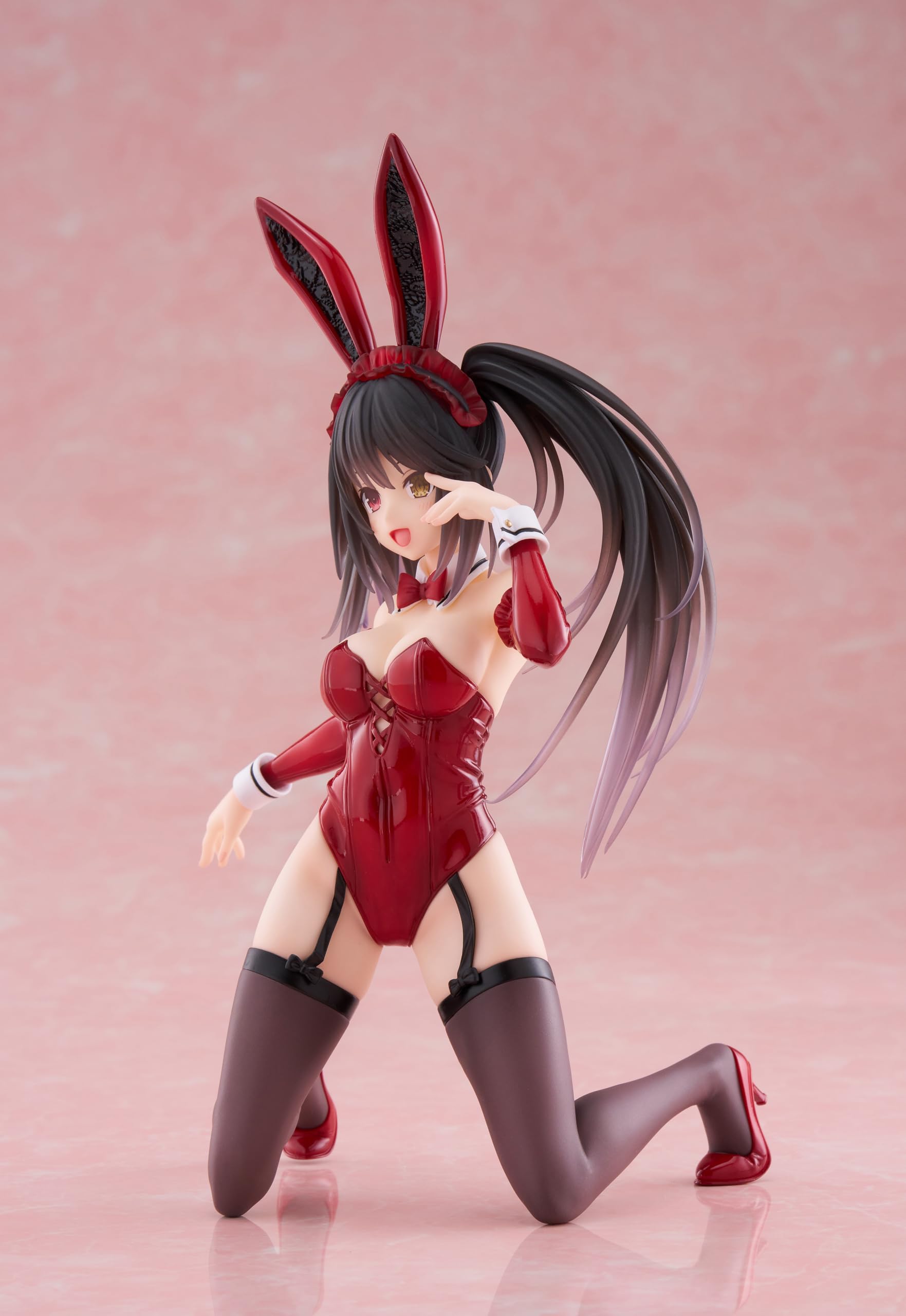 Date A Live V Statue de Bureau en PVC Figurine Mignonne Kurumi Tokisaki Bunny Ver. 13 cm