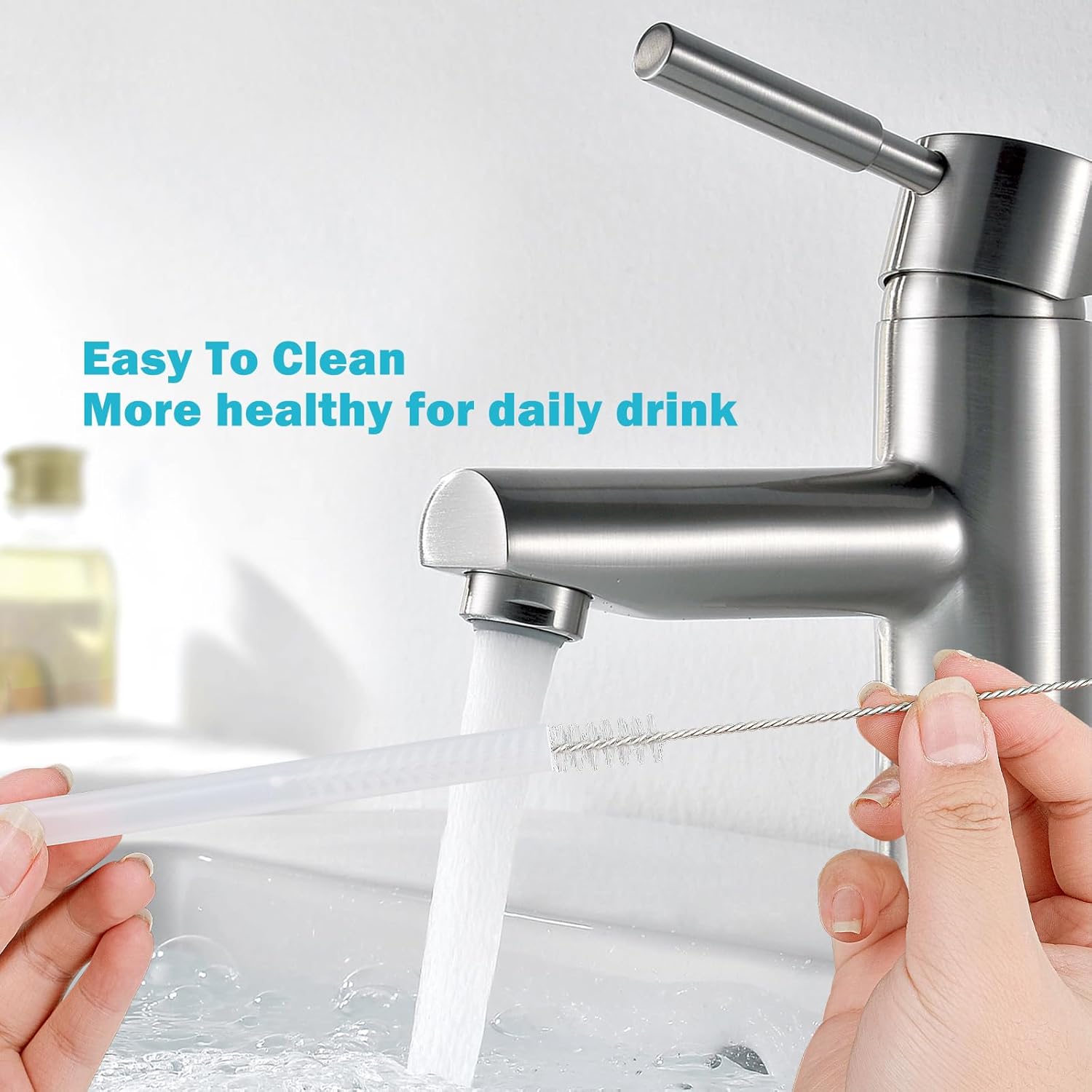 Replacement Straws for Stanley IceFlow Tumbler 30oz, 6 Pack Plastic Reusable Straws with 2 Straw Cleaner Brushes for IceFlow Tumbler Accessories - Image 7