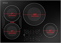 Vista 3 de Empava Placa de cocina de inducción incorporada de 30 pulgadas 4 quemadores, Bridge-SYNC, Auto RapidHeat, 3 modos preestablecidos, sensor de sartén