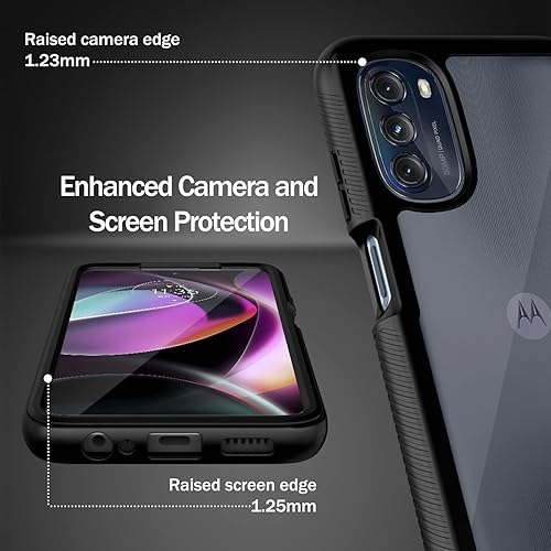 Miniatura 4 de wahhle Funda para Moto G 5G 2022, protector de pantalla integrado, cuerpo completo, a prueba de golpes, ajuste delgado, funda protectora para