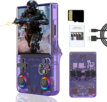 Retro Handheld Game Console, 4Inch IPS Portable Gaming Device