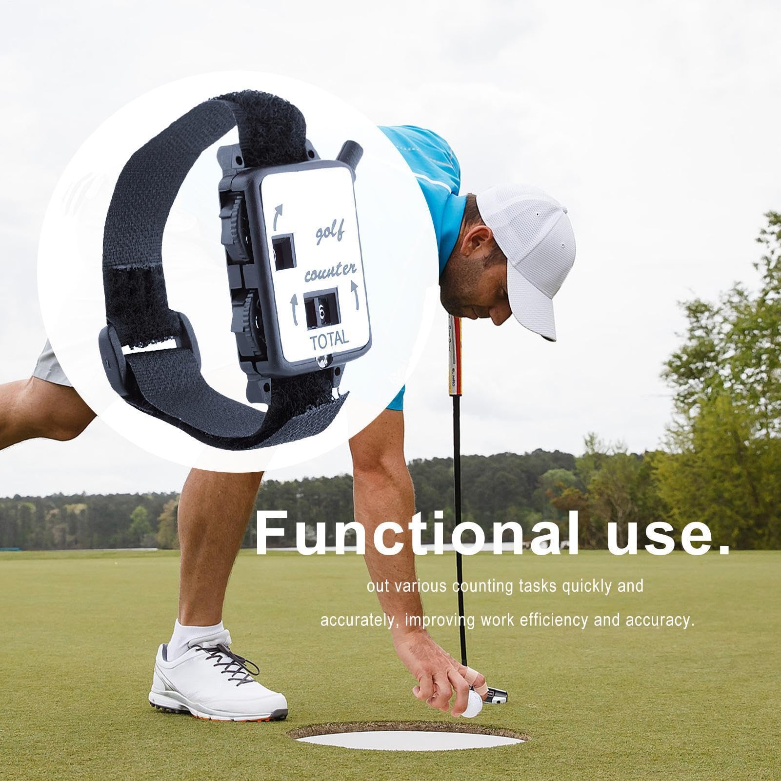 Contador de Puntuación de Golf - Grabador de Pulsera Manual - Mini Reloj Mecánico de ABS - Seguimiento de Deportes