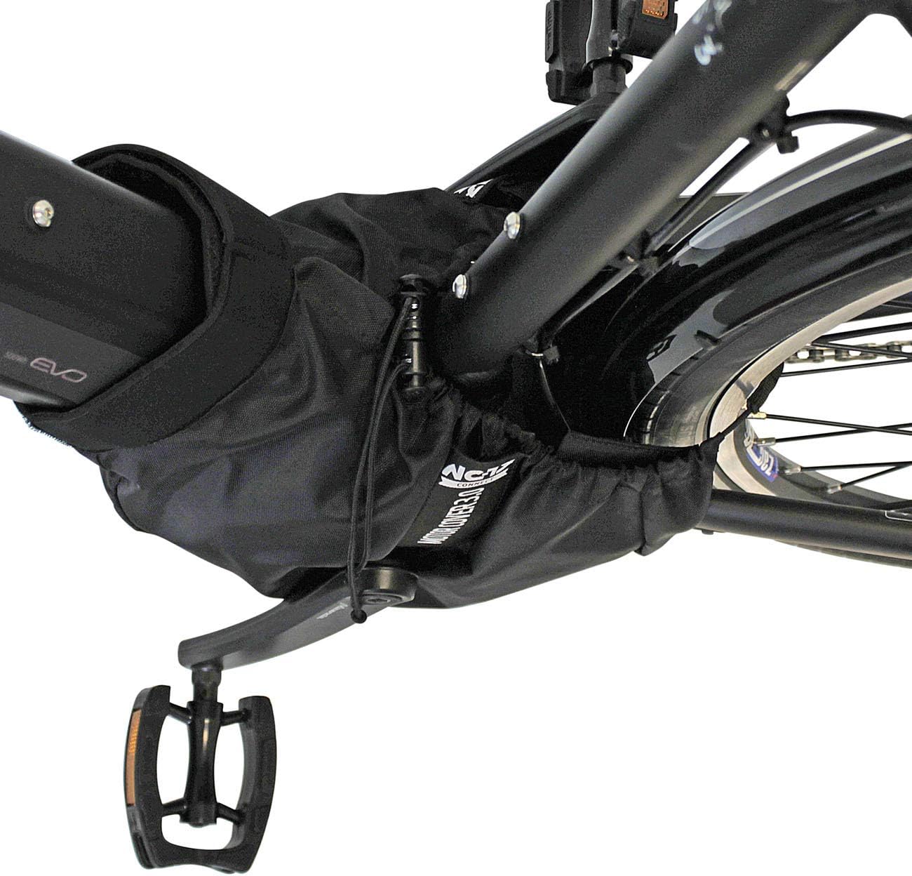 NC-17 Connect Motor Cover 3.0 | Nylon | Protective Cover for All Standard E-Bike Mid Motor Models with Battery in Down Tube | Black, 4336