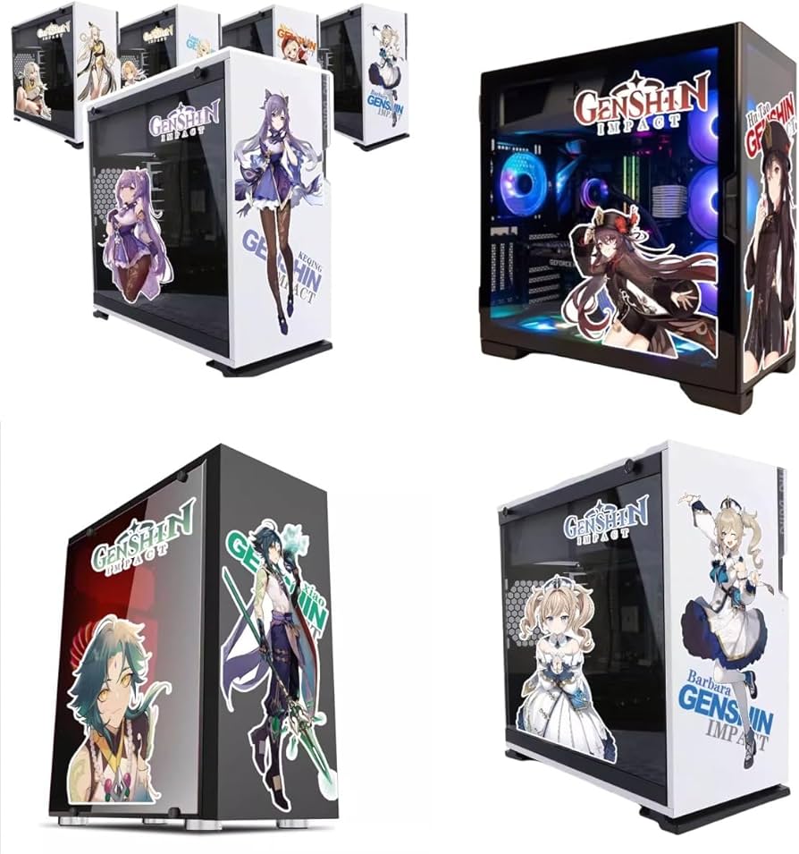 Amazon.co.jp: 原神 ステッカー ミドルタワーPCケース 放浪者 ナヒーダ