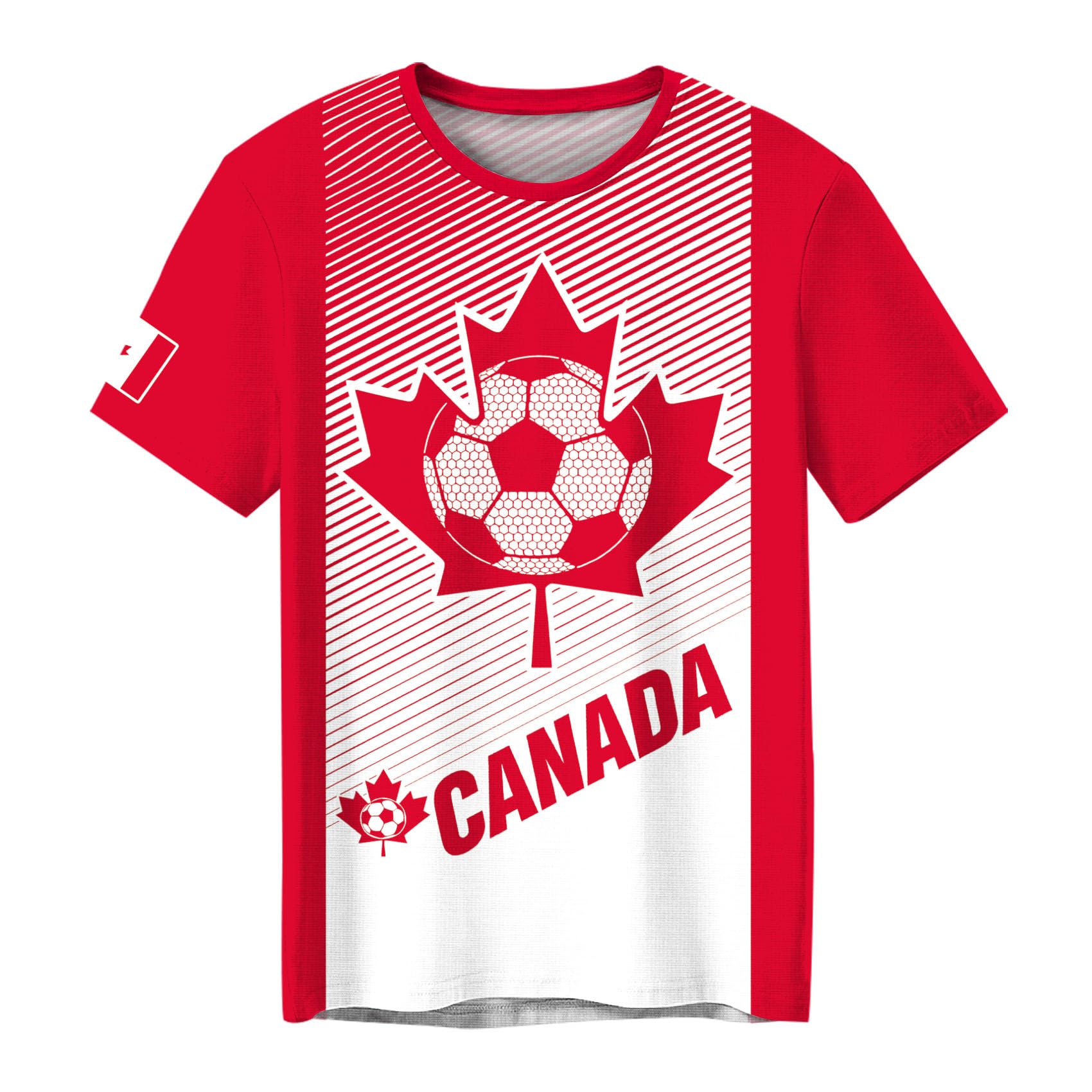 MEESHEEP Canada Shirt Men Canadian 2026 World Soccer Fans T-Shirts Football Jersey Short Sleeve Tops - 4